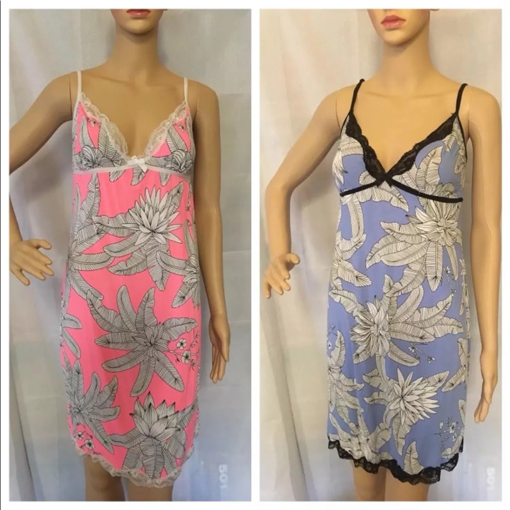 Cotton On Body Pink & Blue Lace Slip Dresses